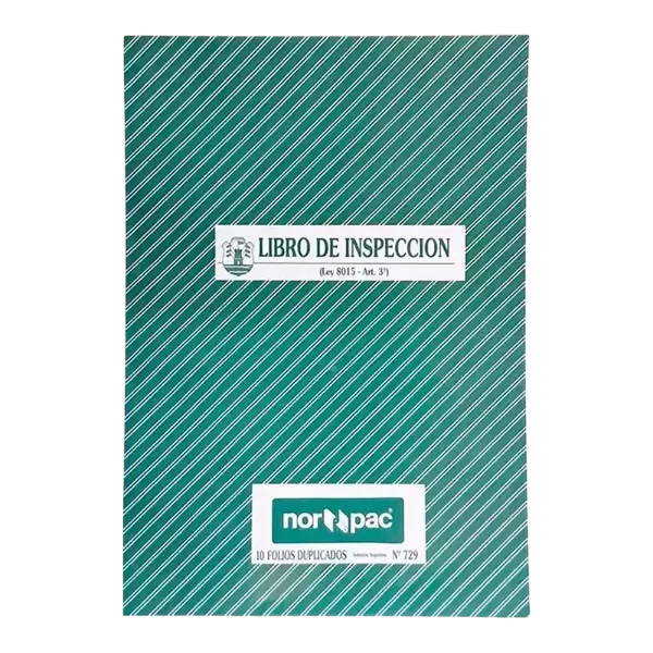 Producto - LIBRO INSPECCION NORPAC