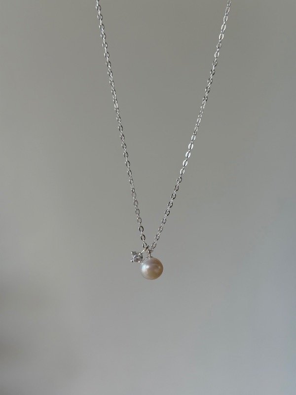 Producto - Cadena con dije perla + punto de luz - 2