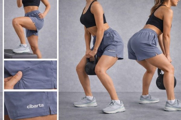 Producto - SHORT Deportivo Cibarta Sport Modelo MOZAMBIQUE celeste