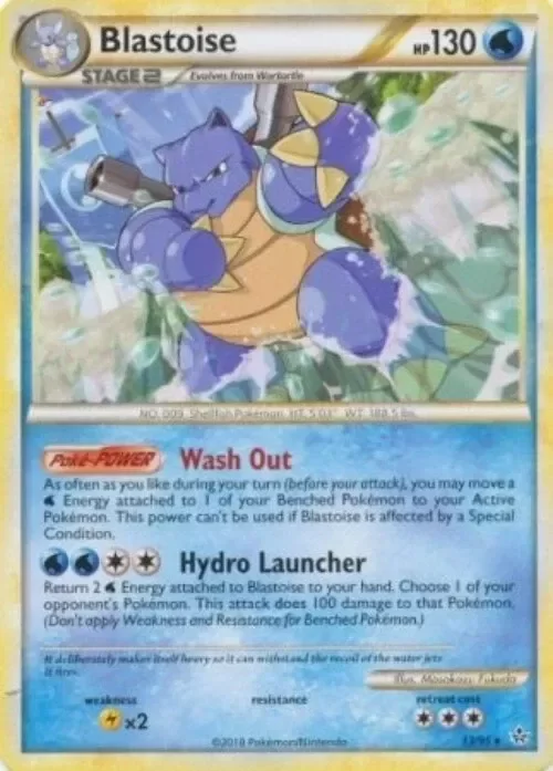 Producto - Pokémon TCG - Blastoise - 13/95 - Rare - HGSS: Unleashed