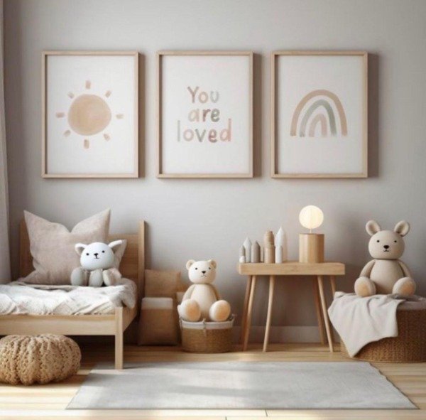 Producto - Set de 3 Cuadros Infantiles: You Are Loved