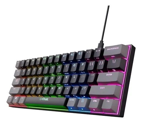 Producto - Teclado Gamer Trust Gxt 867 Acira Mecanico 60 por ciento Negro Español - 2