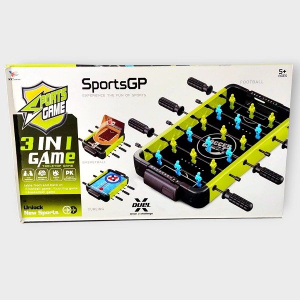 Producto - Metegol, basketball y Curling 3 en 1