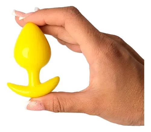 Producto - MINI PLUG DE SILICONA ANAL DILATADOR AMARILLO