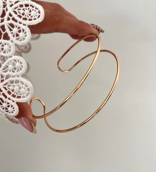 Producto - BRAZALETE DOBLE LÍNEA DORADO