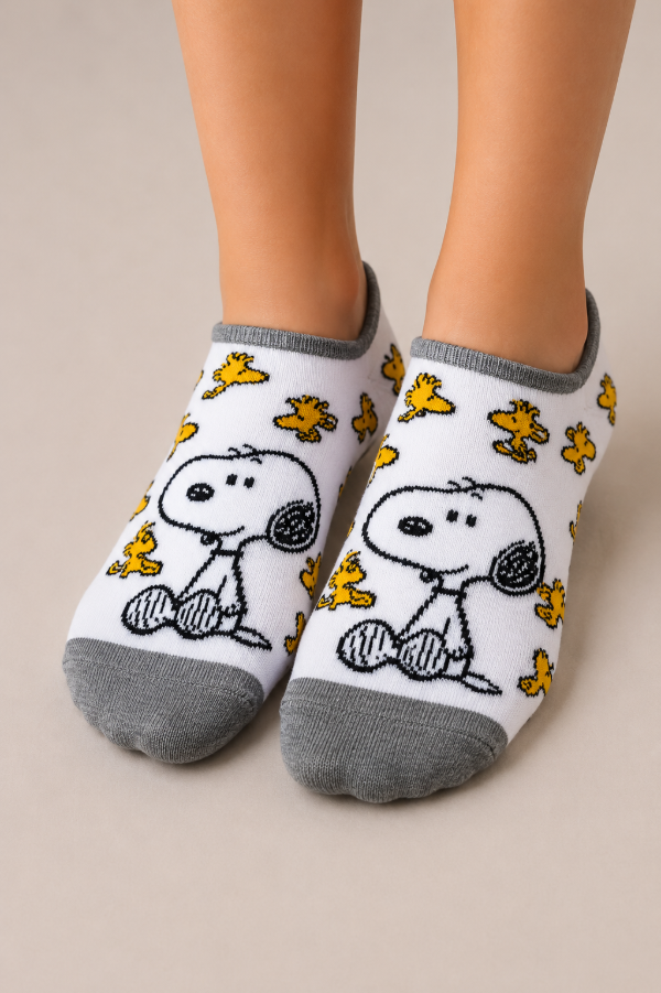 Producto - SOQUETES ADULTO SNOOPY Y PAJARITO
