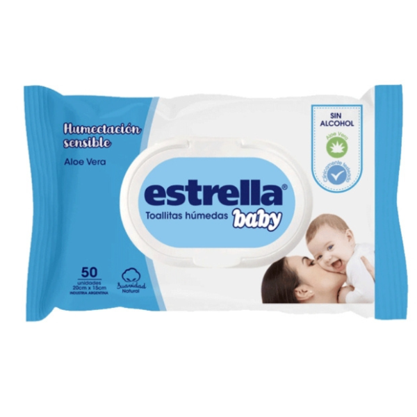 Producto - Toallitas humedas estrella baby celeste