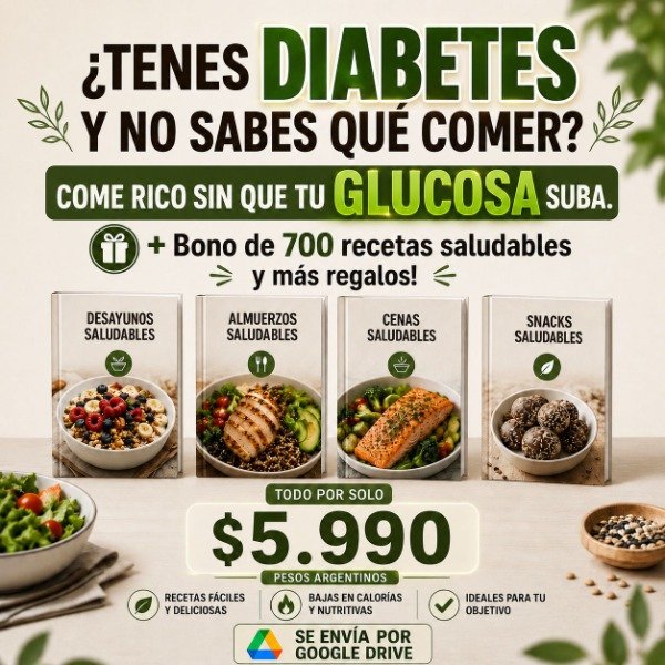 Producto - PACK RECETAS DE COCINA PARA DIABETICOS