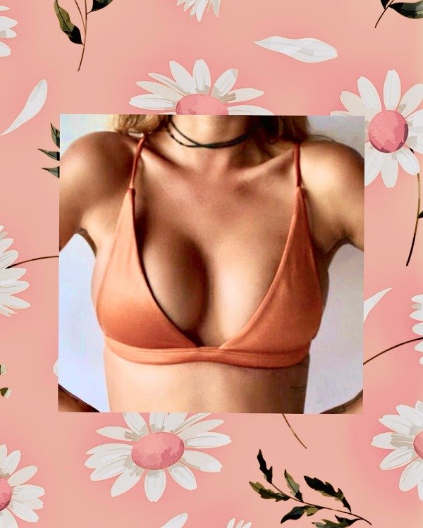Producto - Corpiño bikini de vestir gamuzado Naranja TM