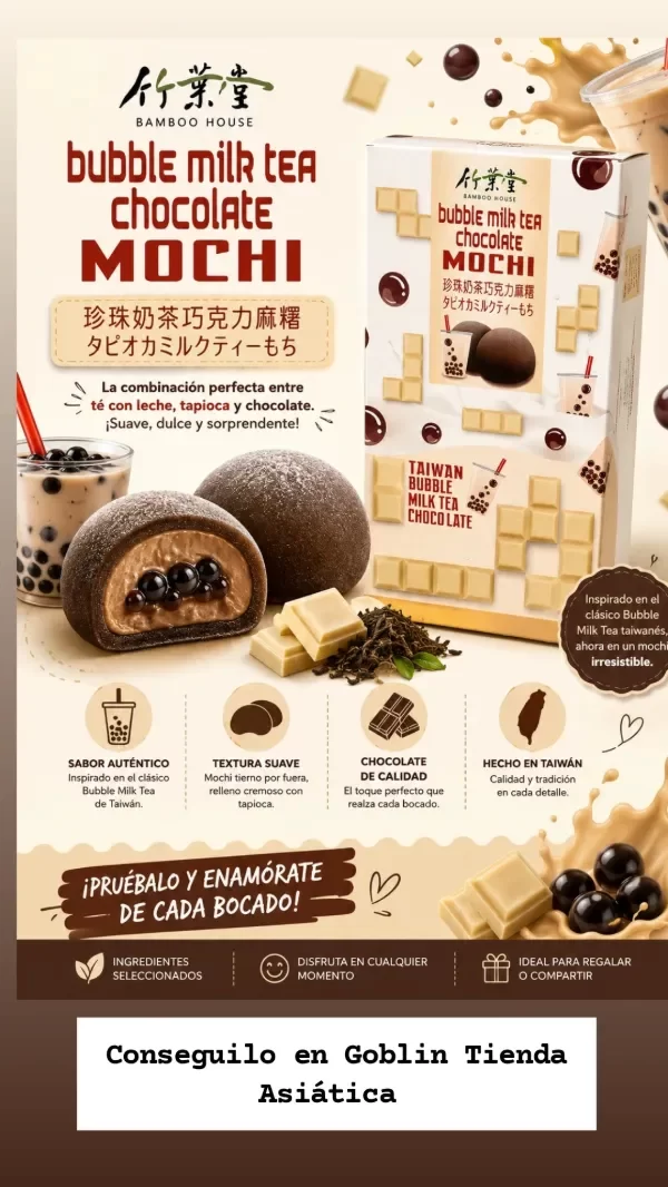 Producto - Mochis sabor bubble tea chocolate