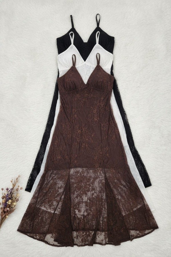 Producto - VESTIDO LARGO ENCAJE A072 - 1
