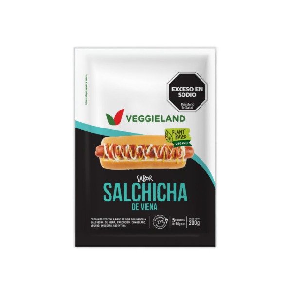 Producto - Salchichas - VEGGIELAND - veganas x5 und SIN TACC