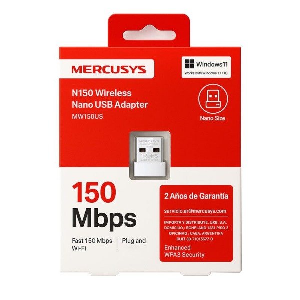 Producto - Receptor Wi-Fi Mercusys MW150US