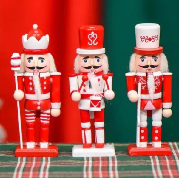 Producto - Cascanueces blanco y rojo x3un