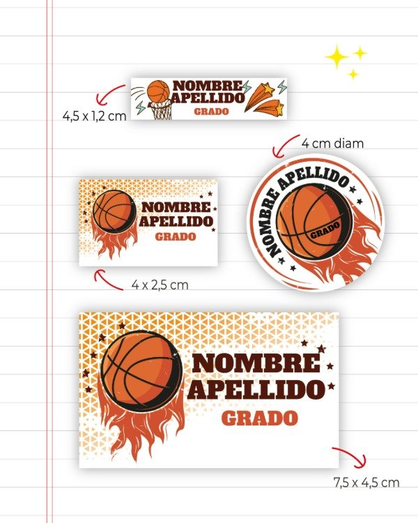 Producto - Plancha Etiquetas Escolares