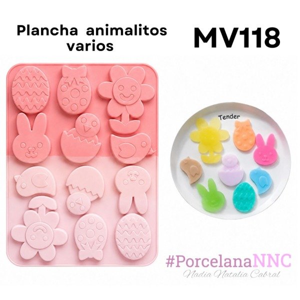 Producto - Plancha de ANIMALITOS VARIOS MV118