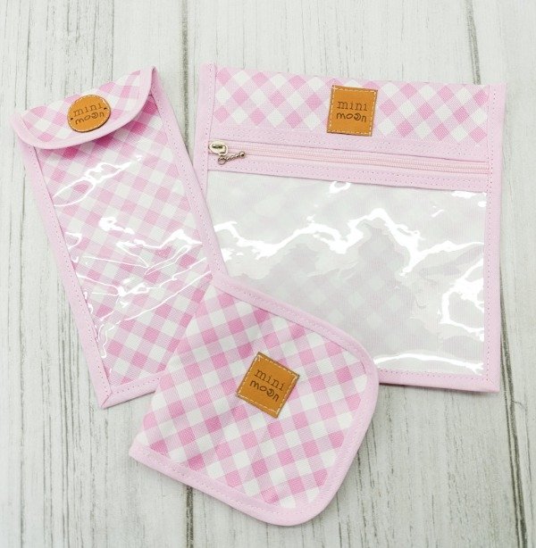 Producto - SET ESTUCHES DE HIGIENE X3 CUADRILLE ROSA