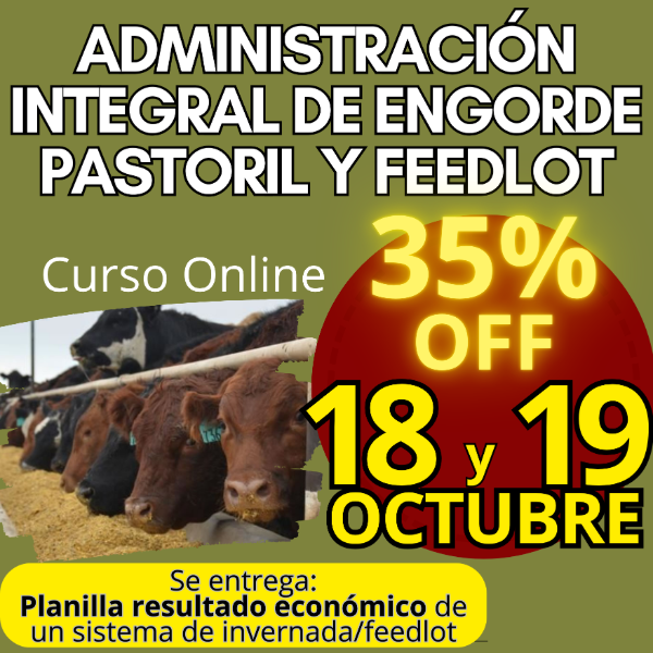 Producto - Curso Online: Administración Integral de Engorde Pastoril y Feedlot - 0