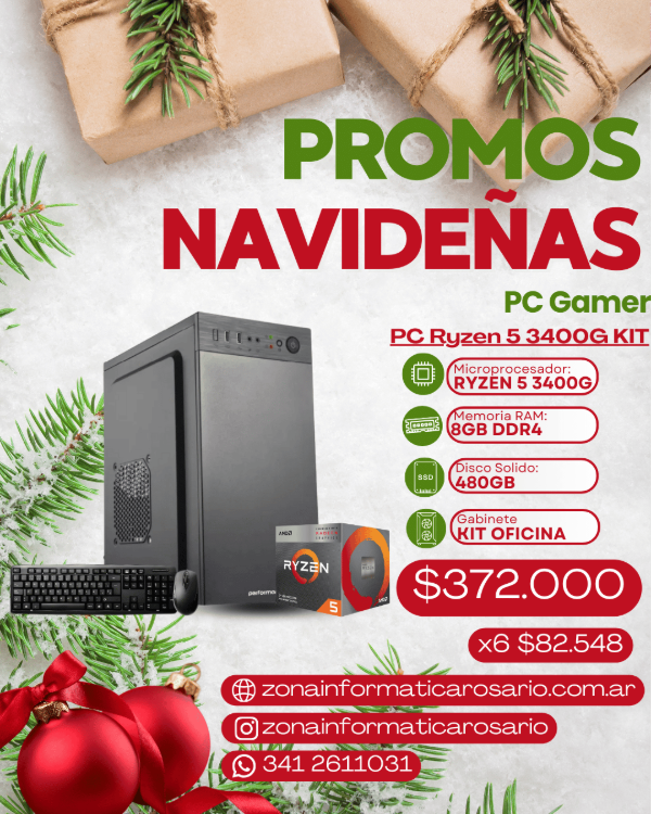 Producto - PC PROMO RYZEN 5 3400G KIT