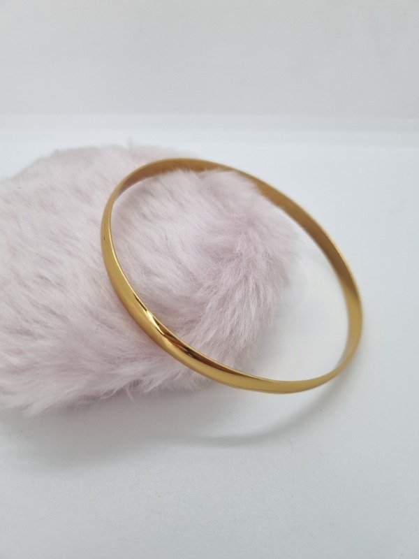 Producto - Esclava acero dorado 70mm