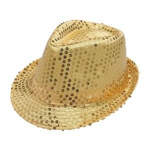 Producto - Gorro tanguero lentejuelas Dorado