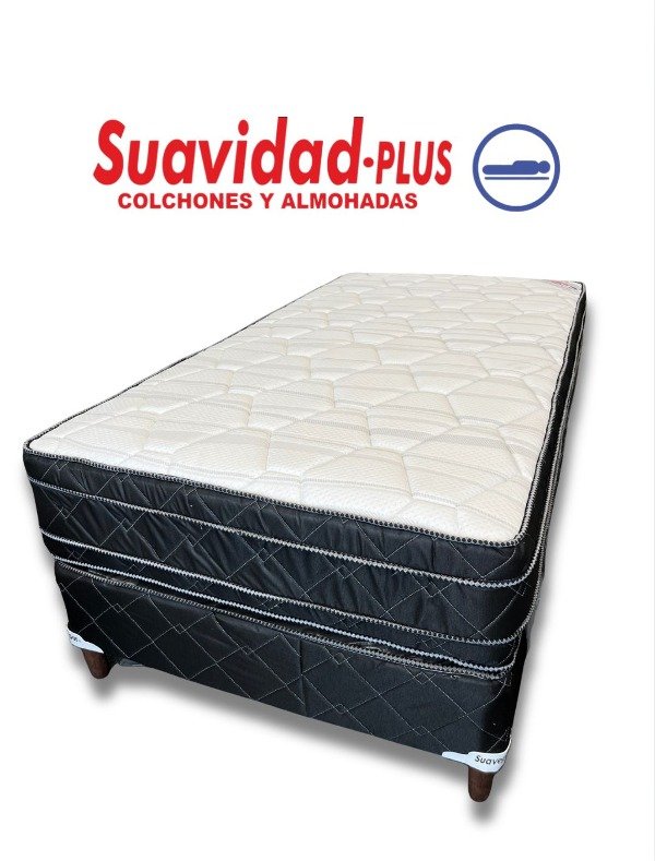 Producto - Sommier Suavidad Plus, línea Lagos 1 plaza (80x190 )
