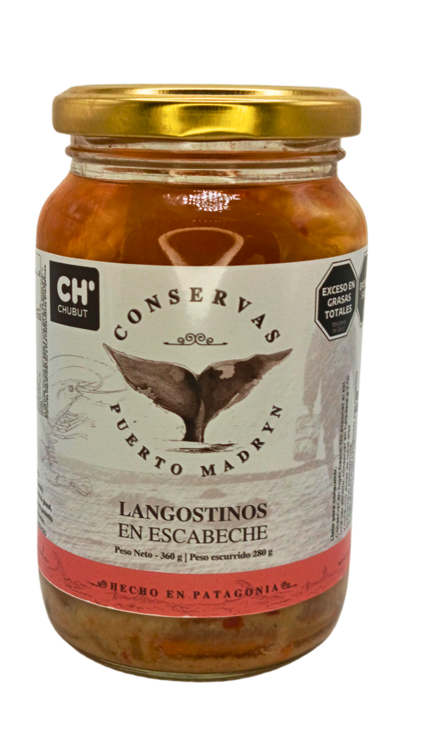 Producto - Conservas Puerto Madryn - Langostinos en Escabeche x360 grs