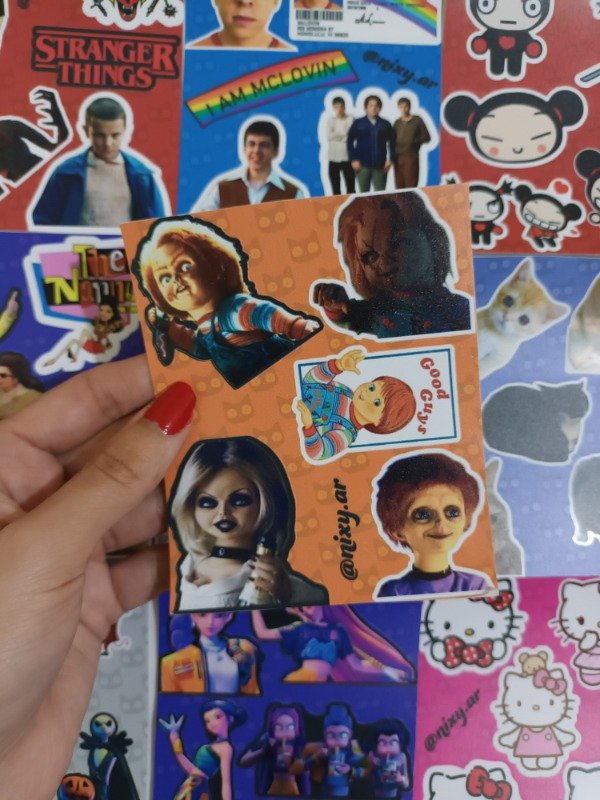 Producto - Plancha de stickers Chucky