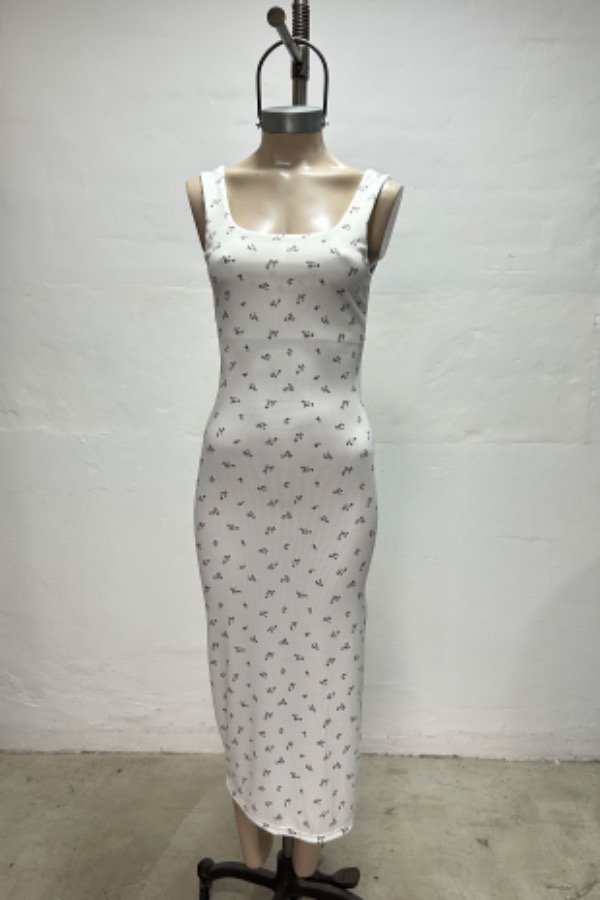 Producto - Vestido largo floreado "Forrado"