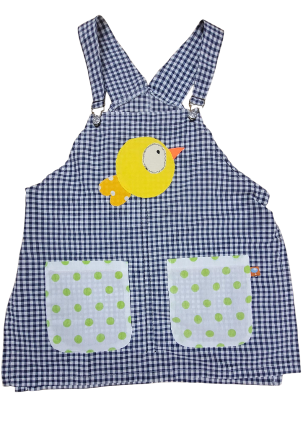 Producto - Pollito cuadrillé azul grande con verde