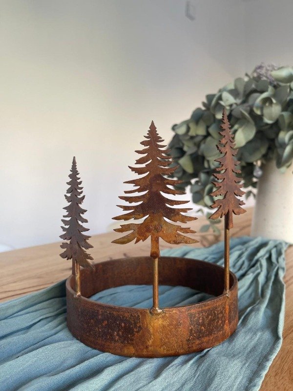 Producto - Centro De Mesa Pinos En Ghapa Oxidada