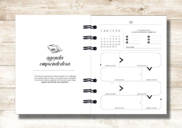 Producto - Agenda emprendedora 01