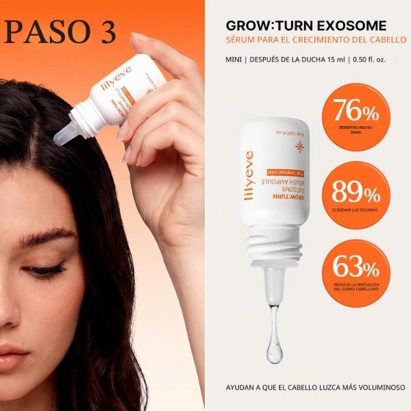 Producto - lilyeve GROWTURN Korean Hair Care Travel kit, Shampoo, Treatment and Serum - 5