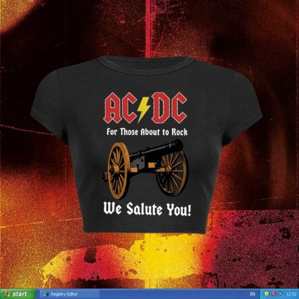 Producto - FOR THOSE ABOUT TO ROCK - baby tee