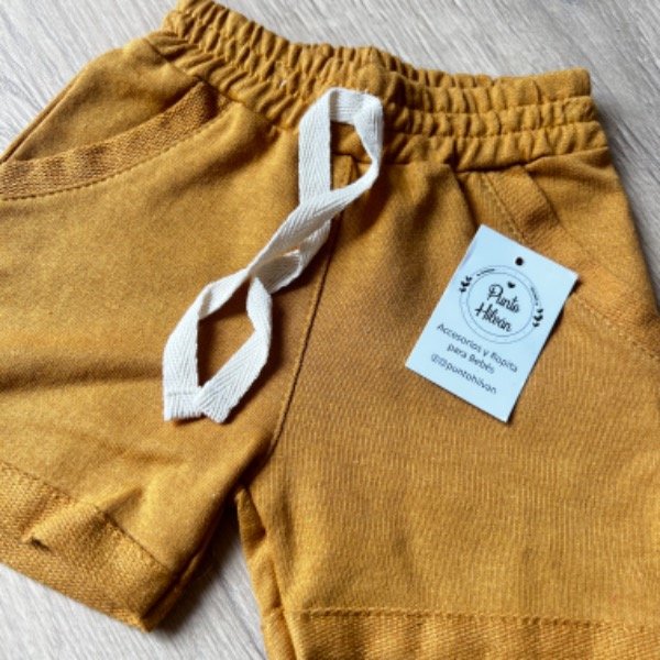 Producto - Short rustico mostaza