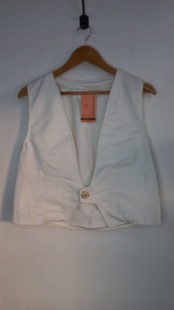 Producto - CHALECO LFV JEAN BLANCO
