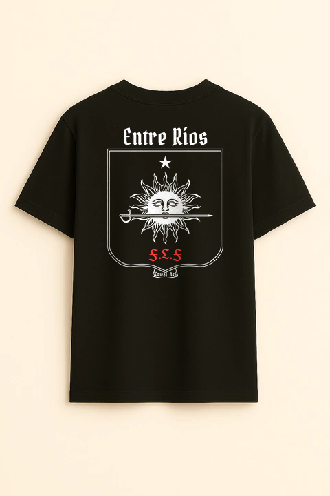 Producto - Escudo de Entre Ríos (Negra Clásica Hombre Dorsal)