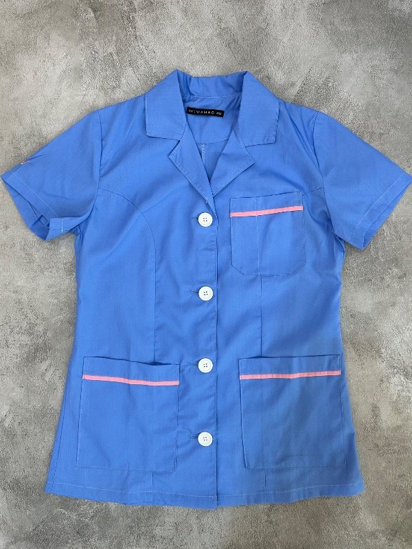 Producto - CARMESÍ ARCIEL (Celeste detalle Rosa)