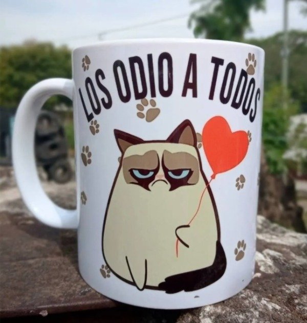 Producto - Taza Cerámica Los odio a todos en serio y todos me caen mal enserio