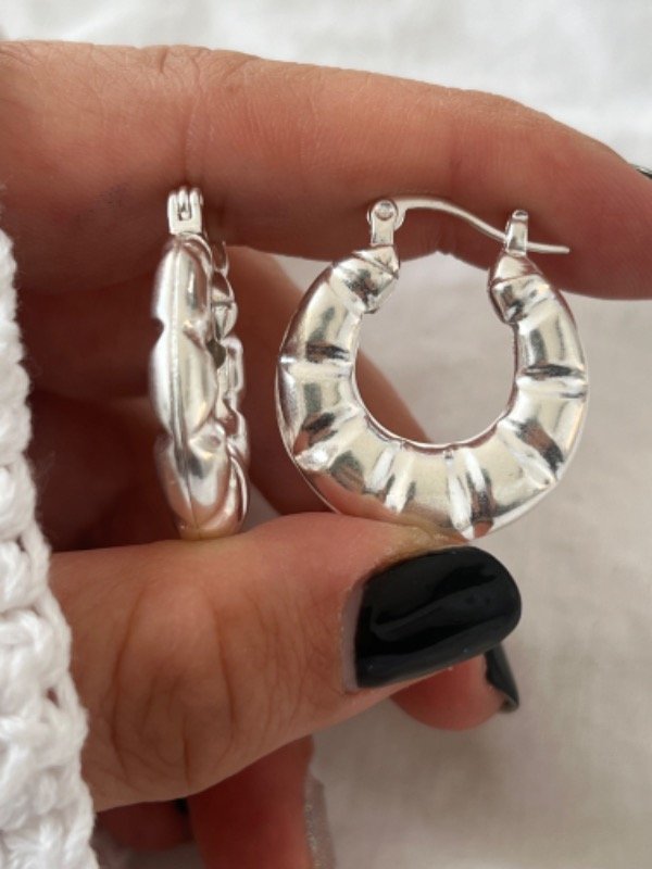 Producto - AP0077 Aros argollas infladas 3 cm