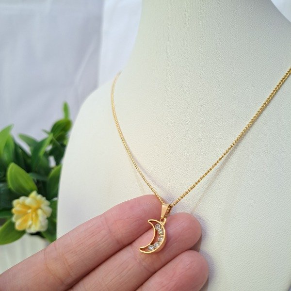 Producto - Dije o Collar Lunita Strass