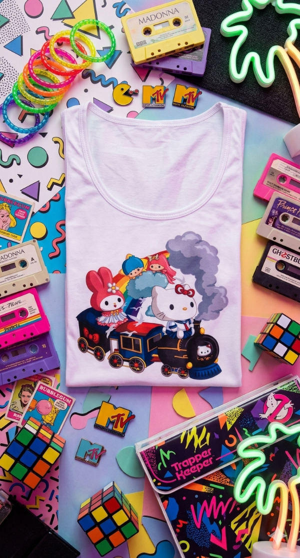 Producto - Remera Mujer Kitty y Amigos