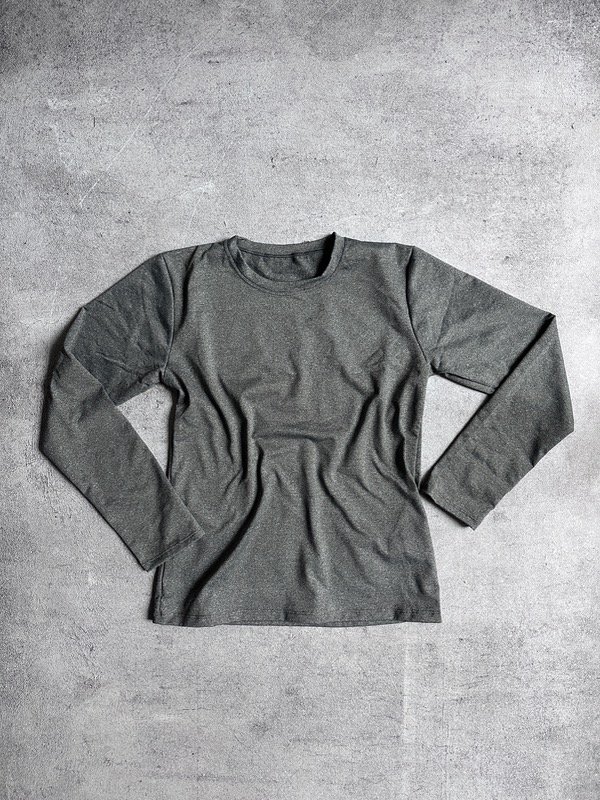Producto - remera termica microfibra gris melange