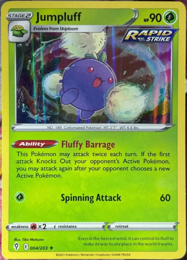 Producto - Jumpluff Holo Rare - 004/203 - Evolving Skies Pokemon 2021