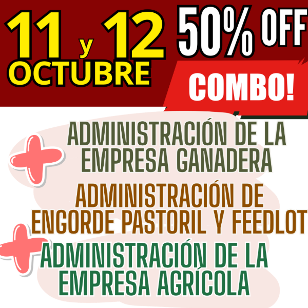 Producto - COMBO 3 CURSOS: Admin Ganadera + Engorde Pastoril y Feedlot + Admin Agrícola - 0