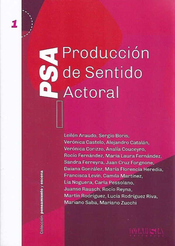 Producto - PSA: Producción de Sentido Actoral de AA VV