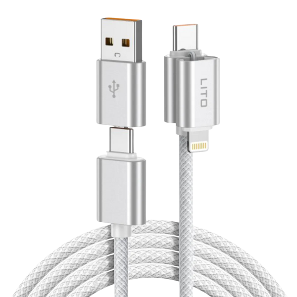 Producto - Cable Lito Multiple 4 En 1 Carga Rápida 100w Datos Mágnetico