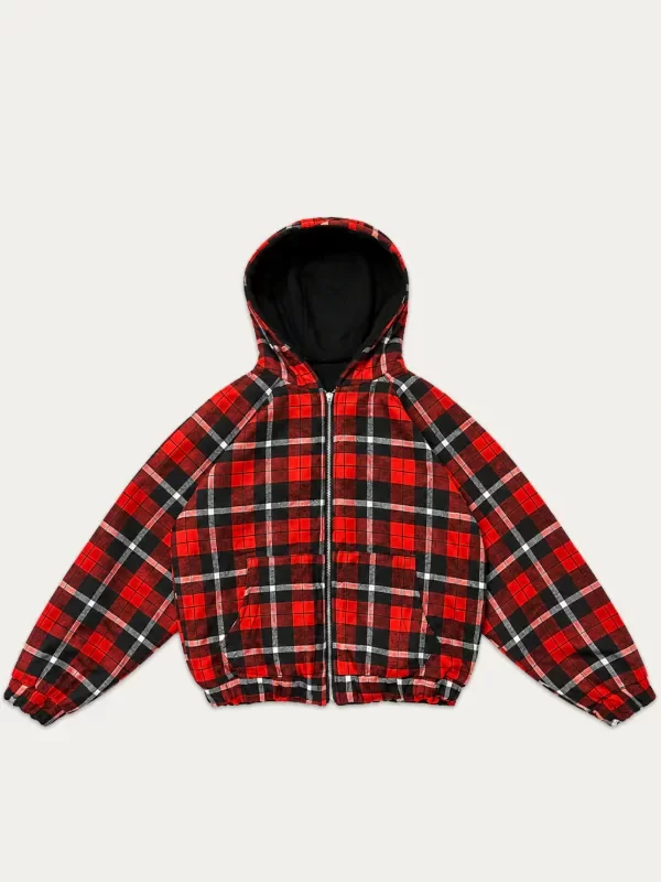 Producto - ZIP REVERSIBLE ROJA