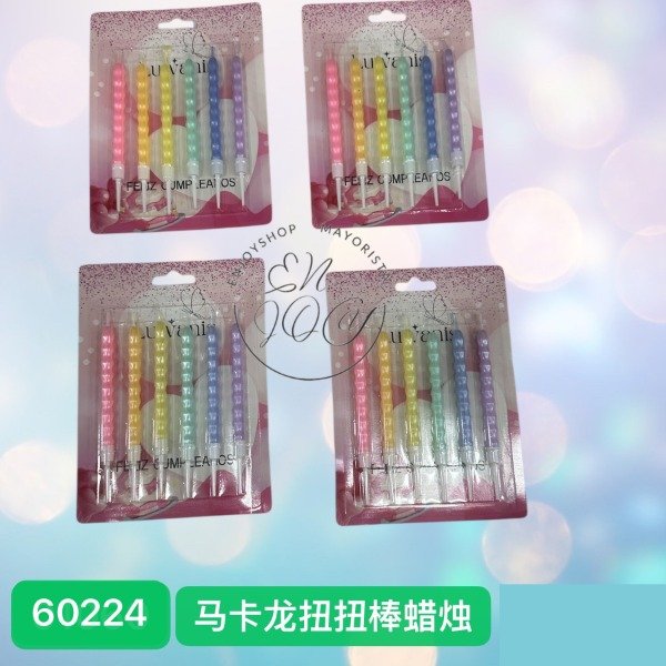 Producto - BLISTER X6 VELAS CORAZON COLORES PASTEL CUMPLE