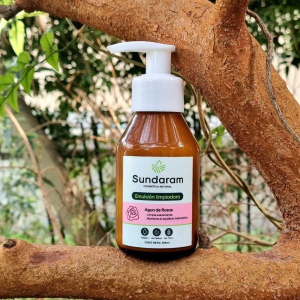 Producto - Emulsión limpiadora con Agua de Rosas - 100ml